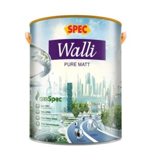 Sơn nước nội thất mờ cao cấp Spec Walli Pure Matt