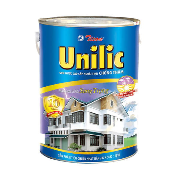 Sơn ngoại trời chống thấm Tison Unilic:
Chúng tôi giới thiệu đến bạn dòng sản phẩm sơn ngoại trời chống thấm Tison Unilic chất lượng từ các chuyên gia. Bảo vệ công trình khỏi lũ lụt và mưa to, đồng thời tạo nên không gian sống an toàn, êm ái. Chất lượng đảm bảo, giá thành hợp lý!