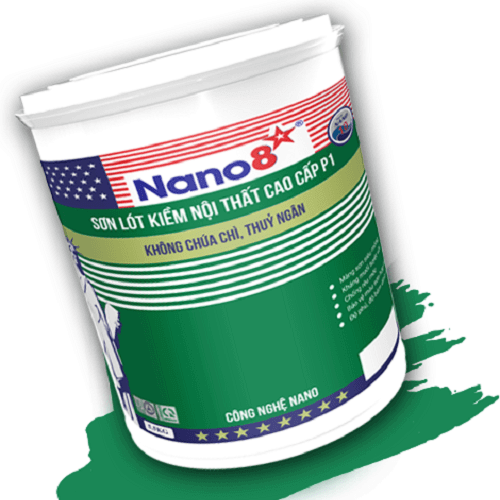 Sơn lót chống kiềm nội thất Nano 8 P1 chất lượng 1️⃣VN