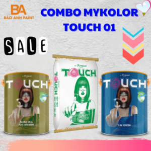 Combo Sơn Mykolor Touch 01 sơn nội thất mịn màng cao cấp giá rẻ