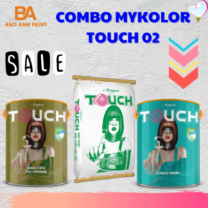 Combo Mykolor Touch 02 sơn nội thất láng mờ cao cấp chính hãng 1️⃣