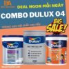 Combo Dulux 04 sơn nội thất lau chùi vượt bật giá rẻ
