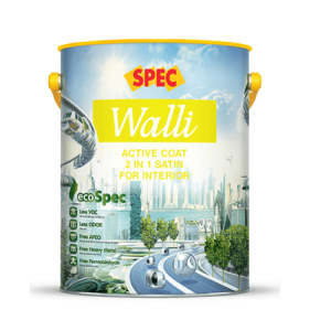 Sơn nội thất Spec Walli Active Coat 2in1 Satin For Interior | Đại Lý Spec