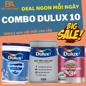 Combo Dulux 10 - Combo sơn chống bám bẩn nội thất Dulux Giá Ưu Đãi