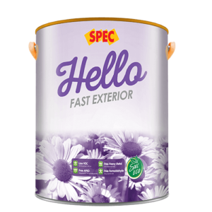 Sơn ngoại thất Spec Hello Fast Exterior Láng mờ cổ điển | Sơn Spec Hello